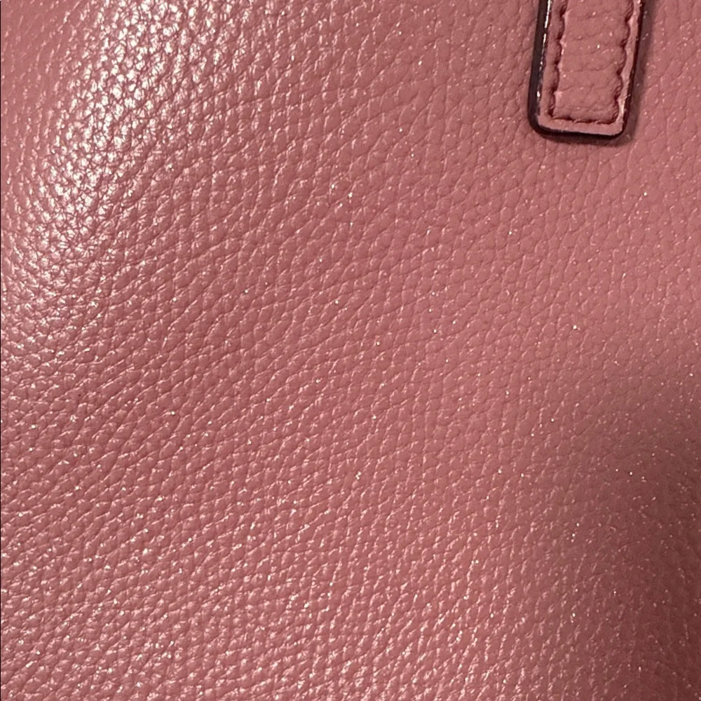 Coach Dusty Rose Leather Tote Glitter Rose Pink - Picture 14 of 14